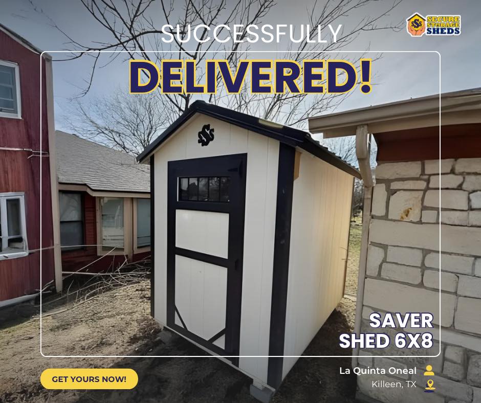 Delivered HOA Shed