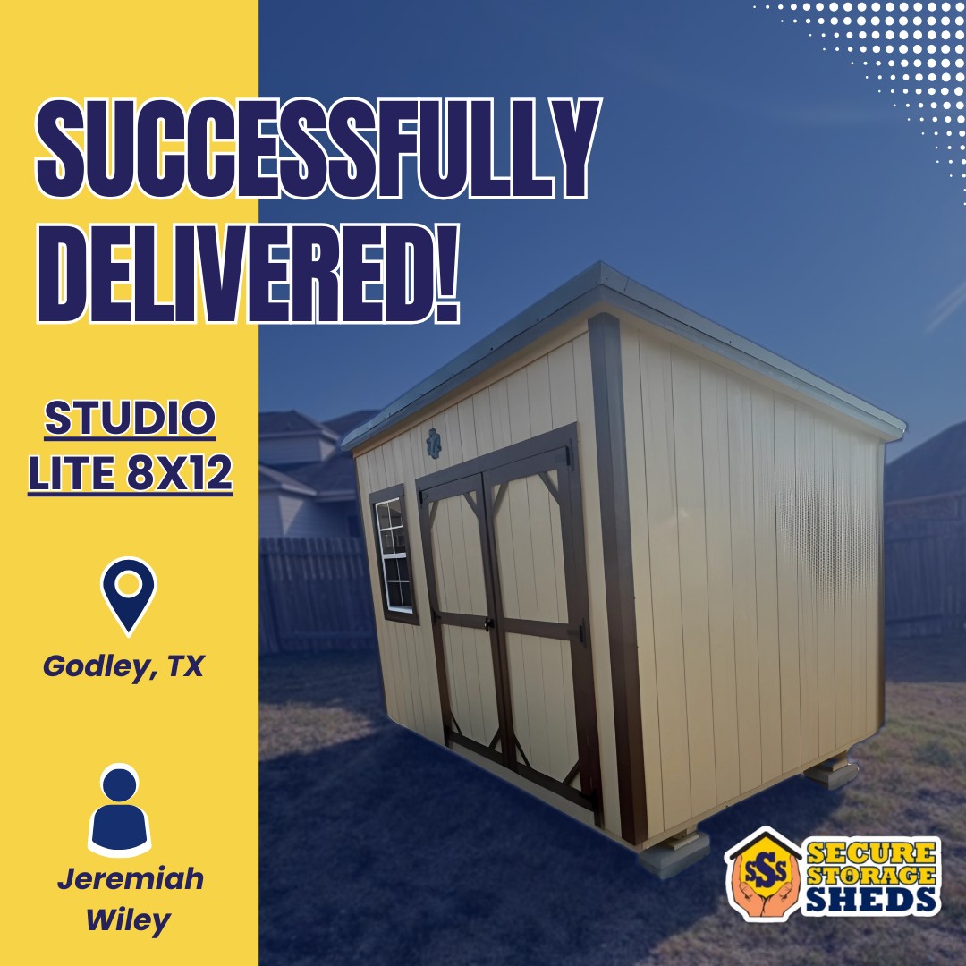 Delivered HOA Shed